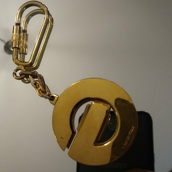 GUCCI~VERY RARE KEY CHAIN BAG CHARM ENAMEL-VINTAGE - Picture 4 of 11